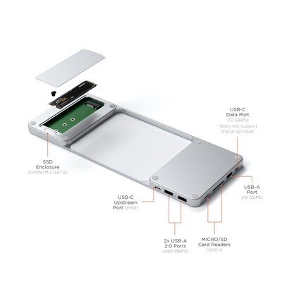 Slim Dock for iMac - Silver