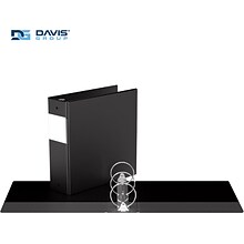 Davis Group Premium Economy 3 3-Ring Non-View Binders, Black, 6/Pack (2314-01-06)