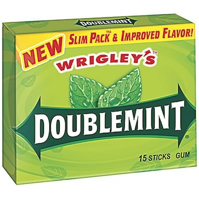 Wrigleys Slim Pack™ Doublemint® Gum; 15 Sticks/PK, 10 Packs/BX