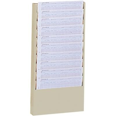 Durham® Steel Literature Rack; 10 Pocket, for 12W Paper, Tan