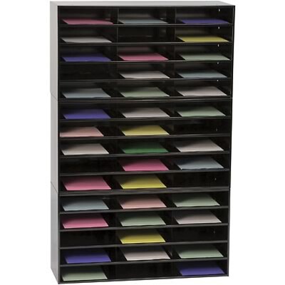 Durham® Modular All-Steel Literature Organizers; 45 Compartments, 53-1/4H, Black