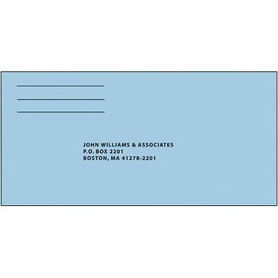 Medical Arts Press® Imprinted #9 Billing & Reply Envelopes; Gummed, Blue, 500/Box
