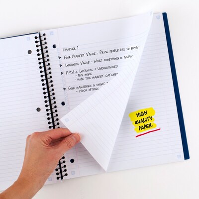 Five Star 1-Subject Notebooks, 8.5" x 11", College Ruled, 100 Sheets (06322)