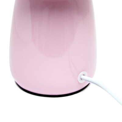 Simple Designs Table Lamp, Light Pink (LT1134-LPK)