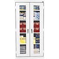Sandusky® Steel Clear View Storage Cabinet; Assembled, 78Hx36Wx24D, White