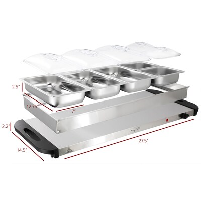 MegaChef Buffet Server & Food Warmer, 5 Sections (935123025M)