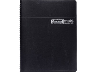 2024 House of Doolittle 8.5 x 11 Weekly & Monthly Appointment Book, Black (283-02-24)