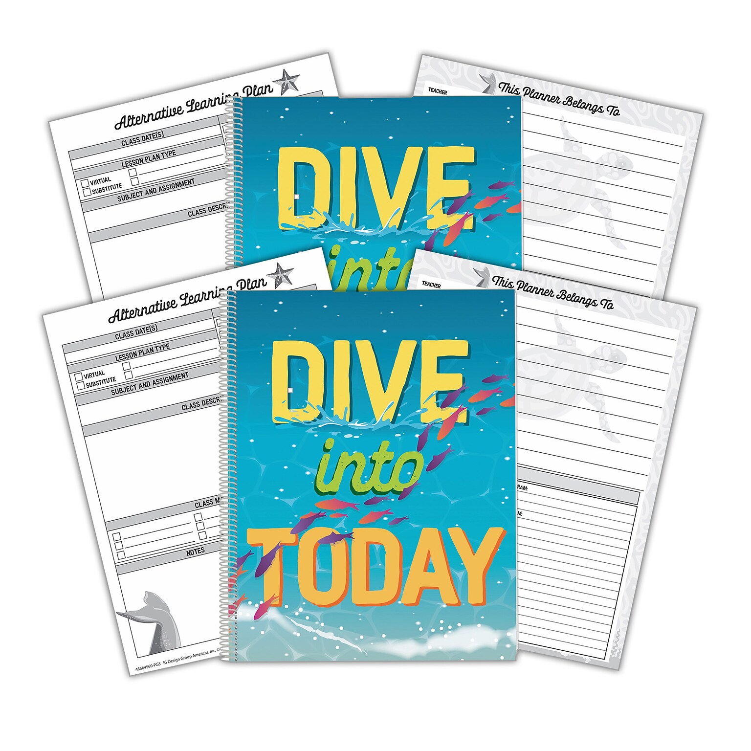 Eureka Seas the Day Lesson Plan & Record Books, 2/Bundle (EU-866456-2)