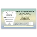 Medical Arts Press® Dual-Imprint Peel-Off Sticker Appointment Cards; Toothbrush