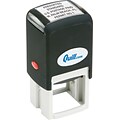 Quill Brand® Self-Inking Stamp; 1-3/16x1-3/16, Up to 9 Lines