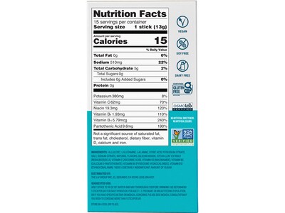 LIQUID I.V. Hydration Multiplier Sugar-Free White Peach Electrolyte Drink Mix, 0.45 oz., 15 Sticks/Pack (LVM-1519)