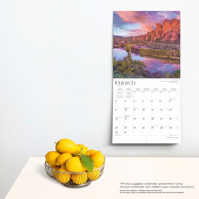 2025 BrownTrout Arizona Wild & Scenic 12" x 12" Monthly  Wall Calendar (9781975474461)