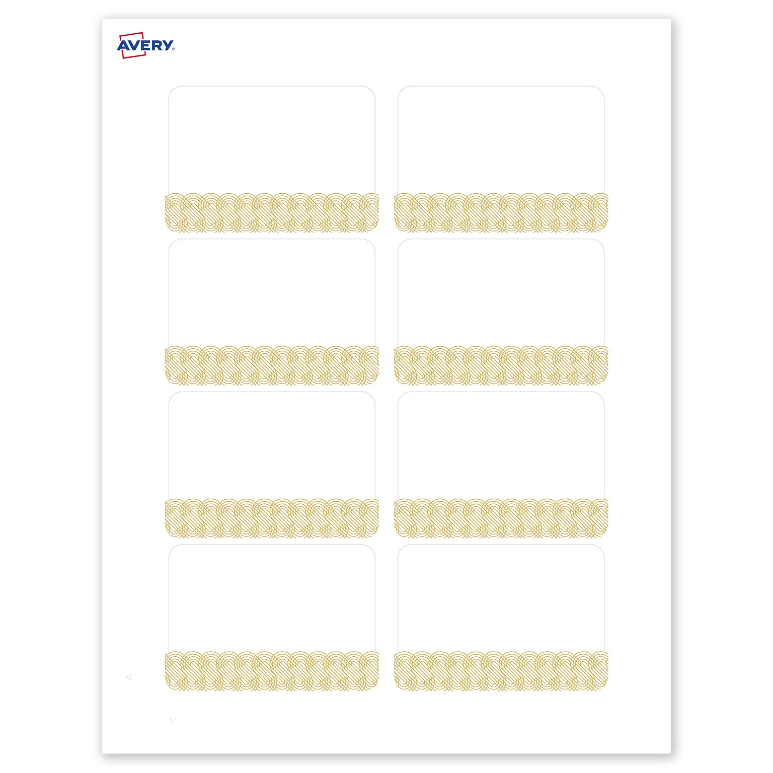 Avery Laser/Inkjet Rectangle Multipurpose Labels, 2-1/3 x 3-3/8, White, 80/Pack (S00-EX6)