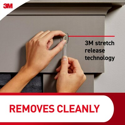 Command Mini Hooks, 0.5 lb., Clear, 6/Pack (17006CLR-ES)