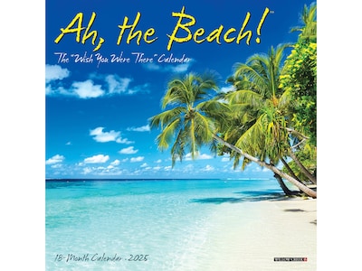 2025 Willow Creek Ah, the Beach! 7 x 7 Monthly Wall Calendar (45626)
