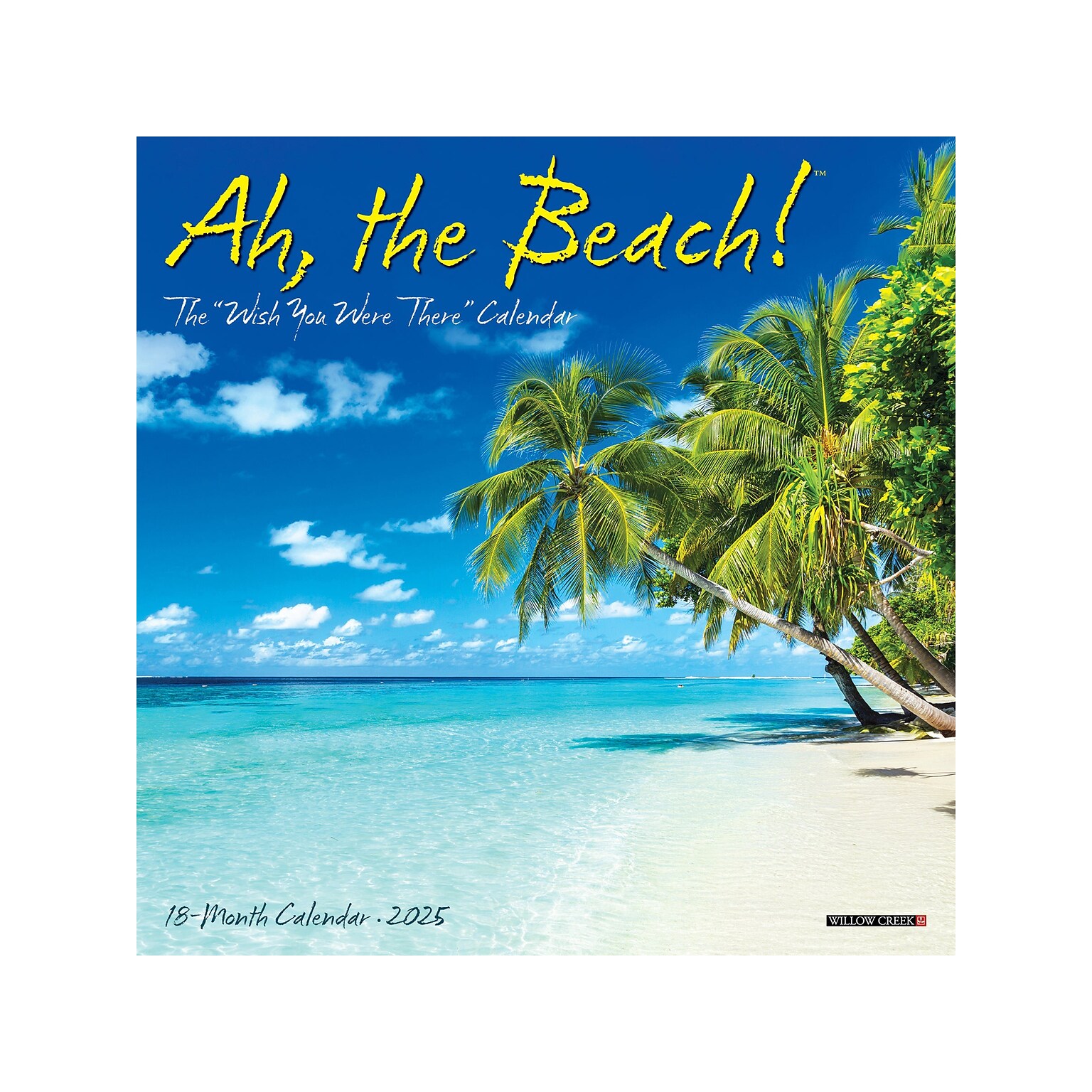 2025 Willow Creek Ah, the Beach! 7 x 7 Monthly Wall Calendar (45626)