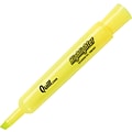 Quill Brand® Tank Style Highlighters, Chisel Tip, Fluorescent Yellow, Dozen (10401-QCC)