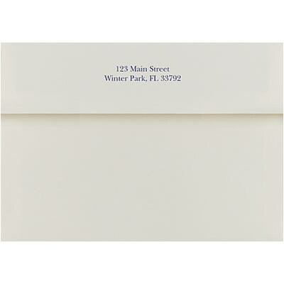 Extra Holiday Card Envelopes; Self-Seal, Ivory, Gold-Foil Lined