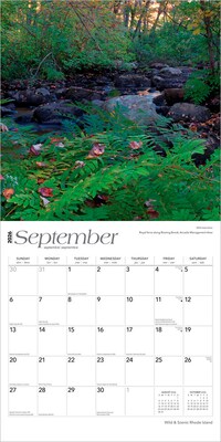 2026 BrownTrout Rhode Island Wild & Scenic 12" x 12" Monthly Wall Calendar (9798330705320)
