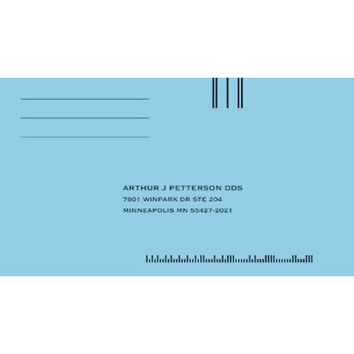 Medical Arts Press® Imprinted #6-1/2 Billing/Reply Envelopes; Gummed, Blue, 500/Box