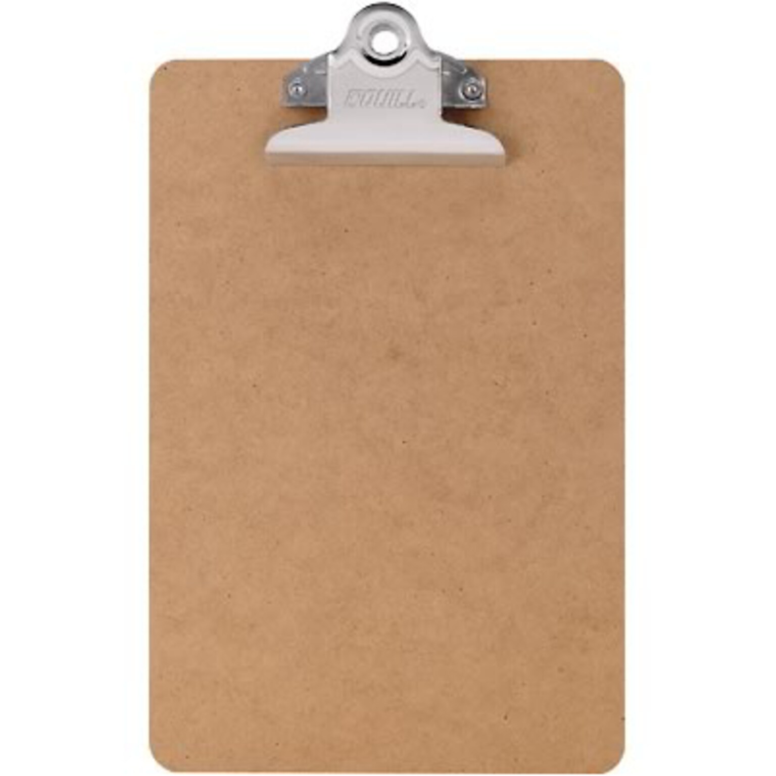 Quill Brand® Hardboard Clipboard, Memo Size, Tan (17642-QCC)