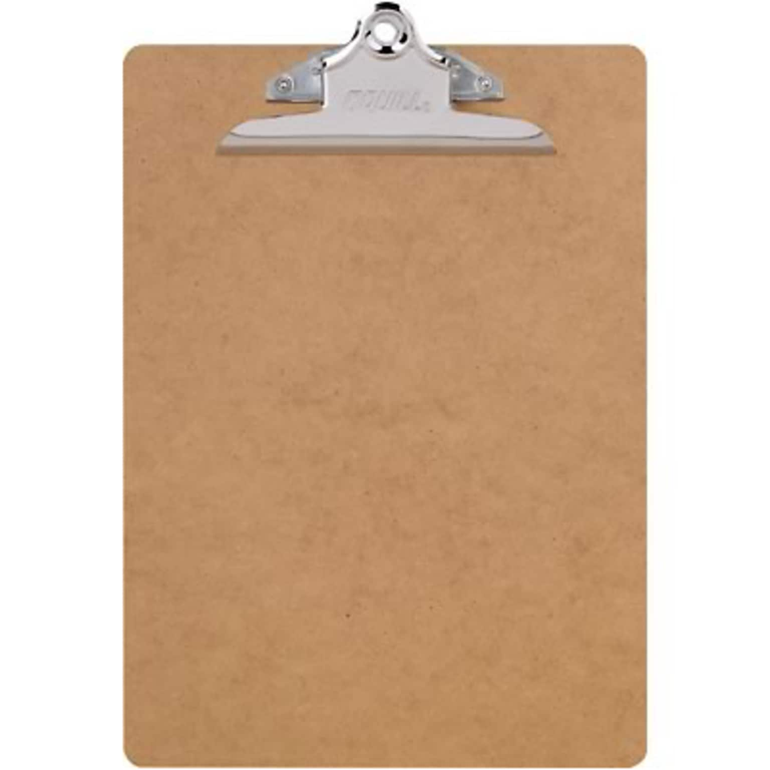 Quill Brand® Hardboard Clipboard, Letter Size, Tan (22097-QCC)