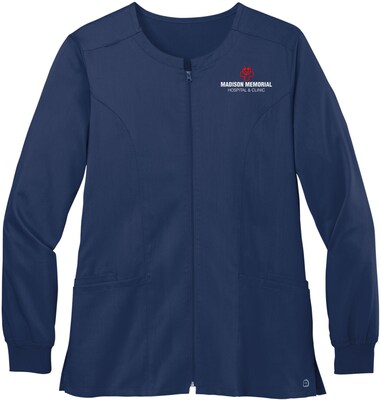 WINK WOMENS PREMIERE FLEX FULL-ZIP SCRUB JACKET