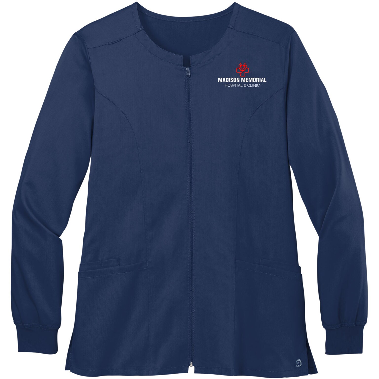 WINK WOMENS PREMIERE FLEX FULL-ZIP SCRUB JACKET