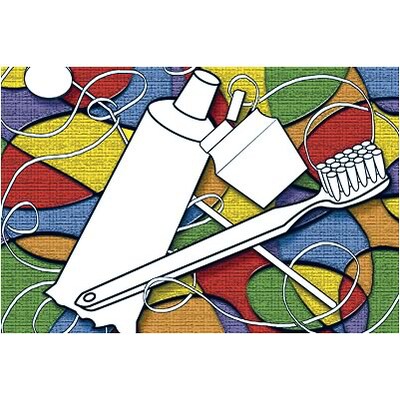 Medical Arts Press® Dental Standard 4x6 Postcards; Toothpaste, Brush, Floss