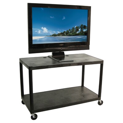 Luxor® Endura Plasma/LCD Carts; 2-Shelf, 28