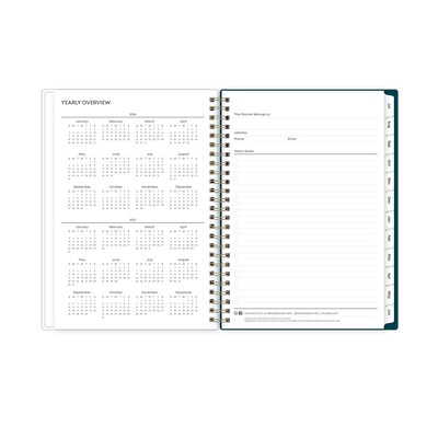2026-2027 Blue Sky Greta 6" x 8" Academic Weekly & Monthly Planner, Plastic Cover (136482-A27)
