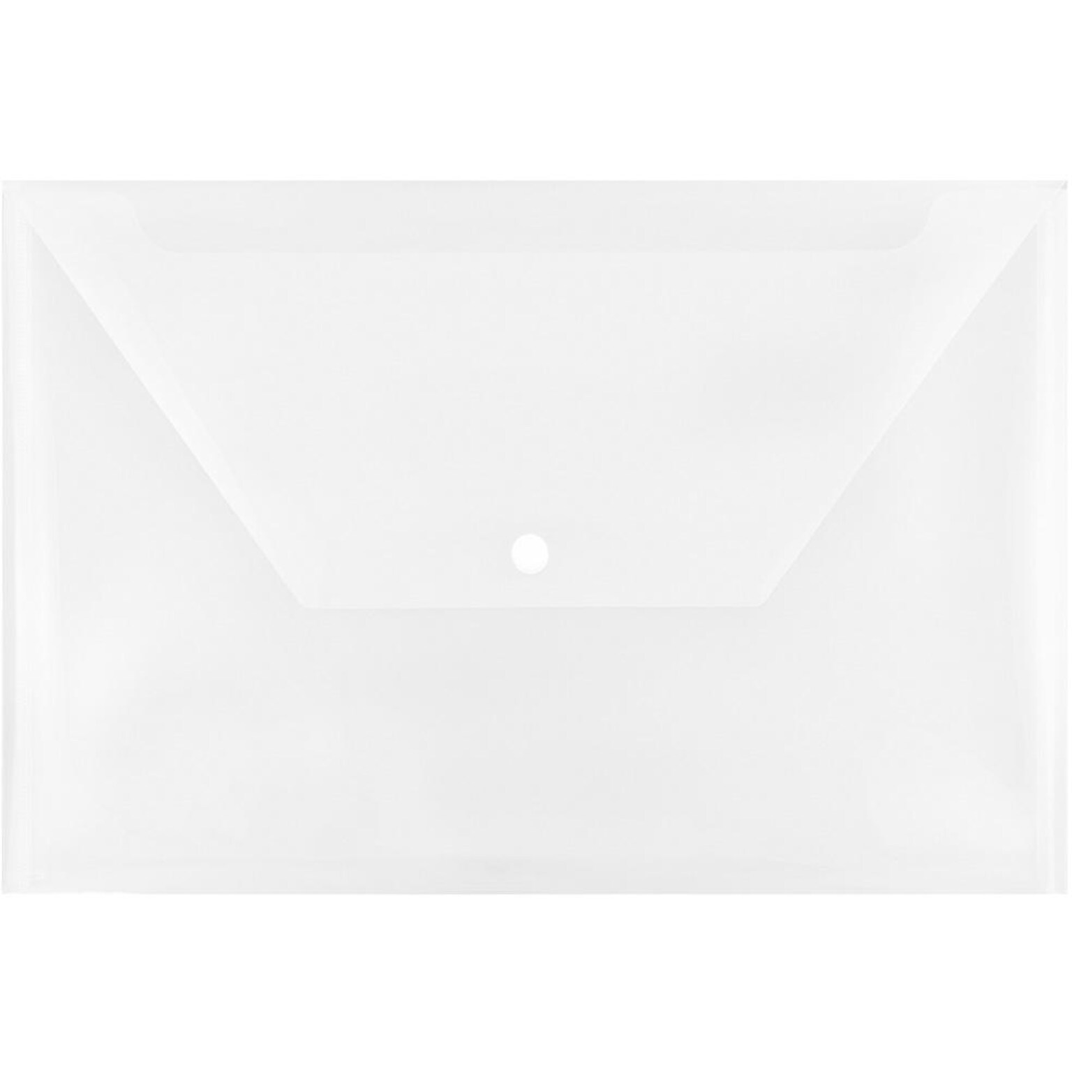 JAM Paper Premium Plastic Document File, Legal, Clear, 3/Pack (34830X3)