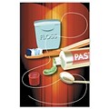 Medical Arts Press® Dental Standard 4x6 Postcards; Floss, Brush, Paste, Mirror