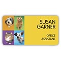 Custom Printed Medical Arts Press® Full-Color Veterinary Name Badges; Standard, Color Blocks
