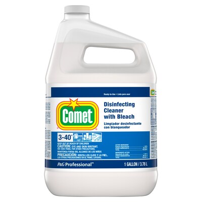 Comet Disinfecting Cleaner w/Bleach, Fresh Scent, 1 gal., 3/Carton (24651)