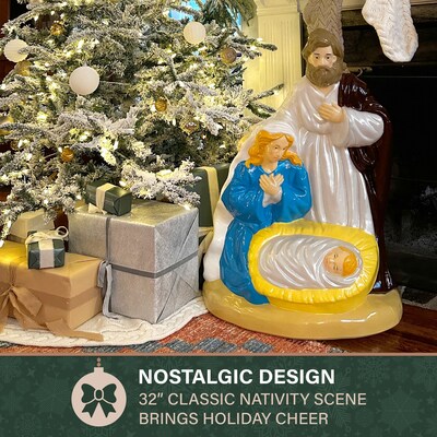 Fraser Hill Farm 32” Nativity Christmas Blow Mold (FFBM-1NAT-MLT)