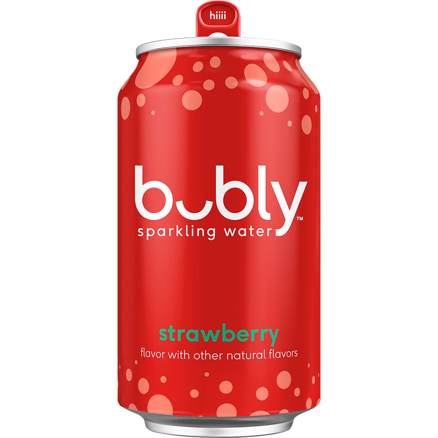 Bubly Strawberry Flavored Sparkling Seltzer Water, 12 fl. oz., 8 Cans/Carton (17152)