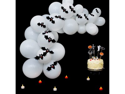 Pukka Party Halloween Door Bats, Black, 14/Pack (PTY436)