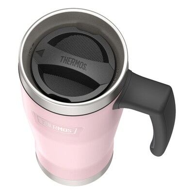 Thermos Icon Stainless Steel Travel Mug, 16 oz., Sunset Pink, (THRIS1002SP4)