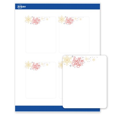 Avery Rectangle Multipurpose Labels, 4 x 3-1/3, White, 40/Pack (19479370428)