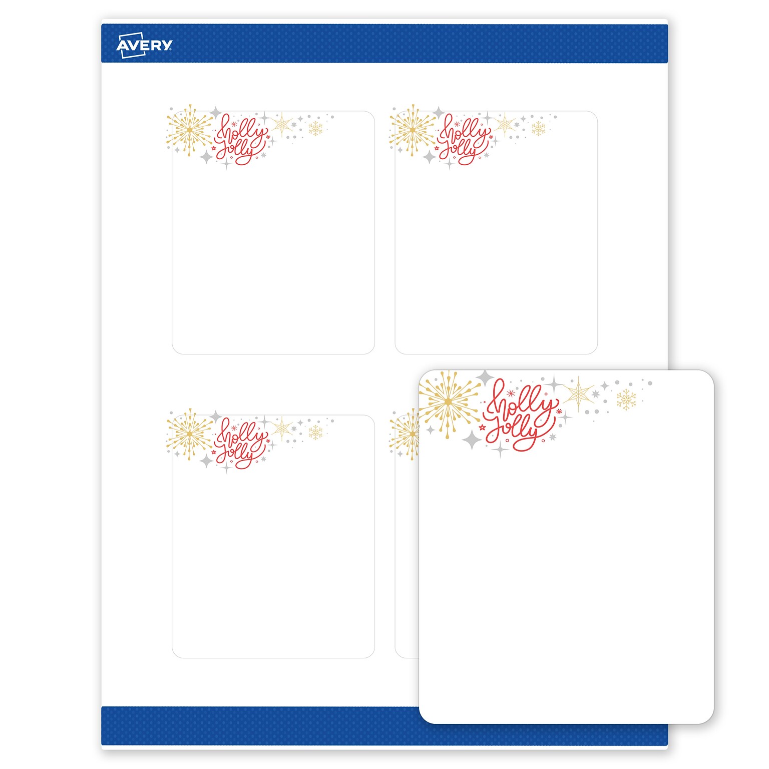 Avery Rectangle Multipurpose Labels, 4 x 3-1/3, White, 40/Pack (19479370428)