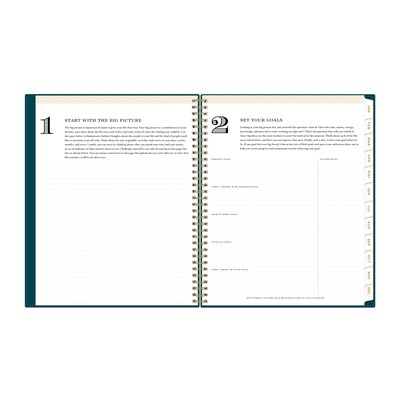 2026 Blue Sky Day Designer Peacock 8.5" x 11"  Weekly & Monthly Planner, Plastic Cover, Multicolored (143889-26)