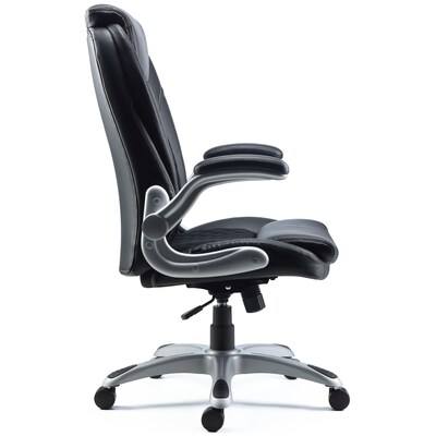 Quill Brand® Sorina Bonded Leather Chair, Black (51471)