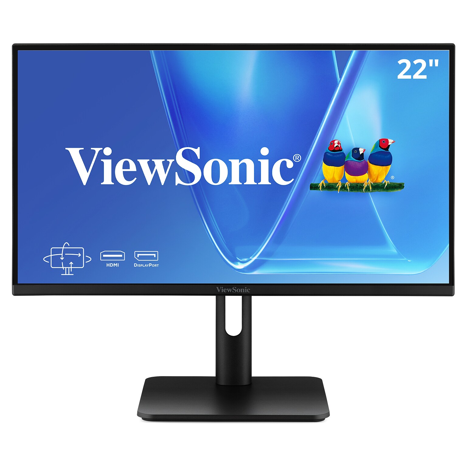 ViewSonic Ergonomic 22 FHD 120Hz LCD Monitor, Adjustable, Universal Docking Station, Black (VG2242)
