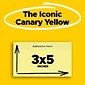 Post-it Super Sticky Notes, 3" x 5", Canary Collection, 90 Sheet/Pad, 12 Pads/Pack (65512SSCY)