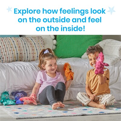 hand2mind Feelings Family Hand Puppets, Assorted Colors (97394)