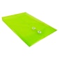 JAM Paper Button and String Document Envelope, Legal Open End, 10.25" x 14.5", Lime Green, 12/Pack (119B1LI)