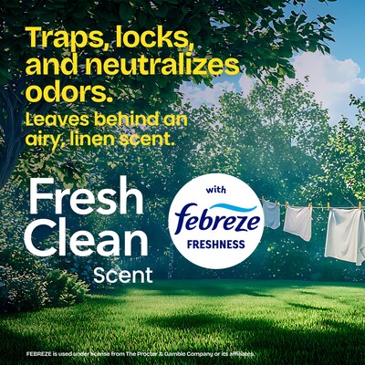 Glad ForceFlex Tall 13 Gallon Drawstring Kitchen Trash Bag, Fresh Clean with Febreze Freshness, White, 80 Total Bags (78534)