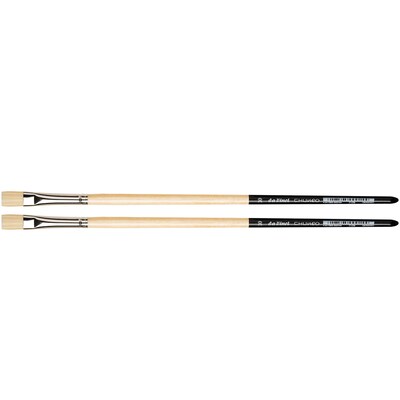 da Vinci CHUNEO Oil Synthetic Hog Bristle, Flat Brush, 2/Pack (DVXVA712910-2)