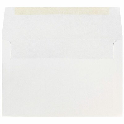 JAM Paper A10 Booklet Envelope 6 x 9 1/2, Bright White, 50/Pack (12039-50)